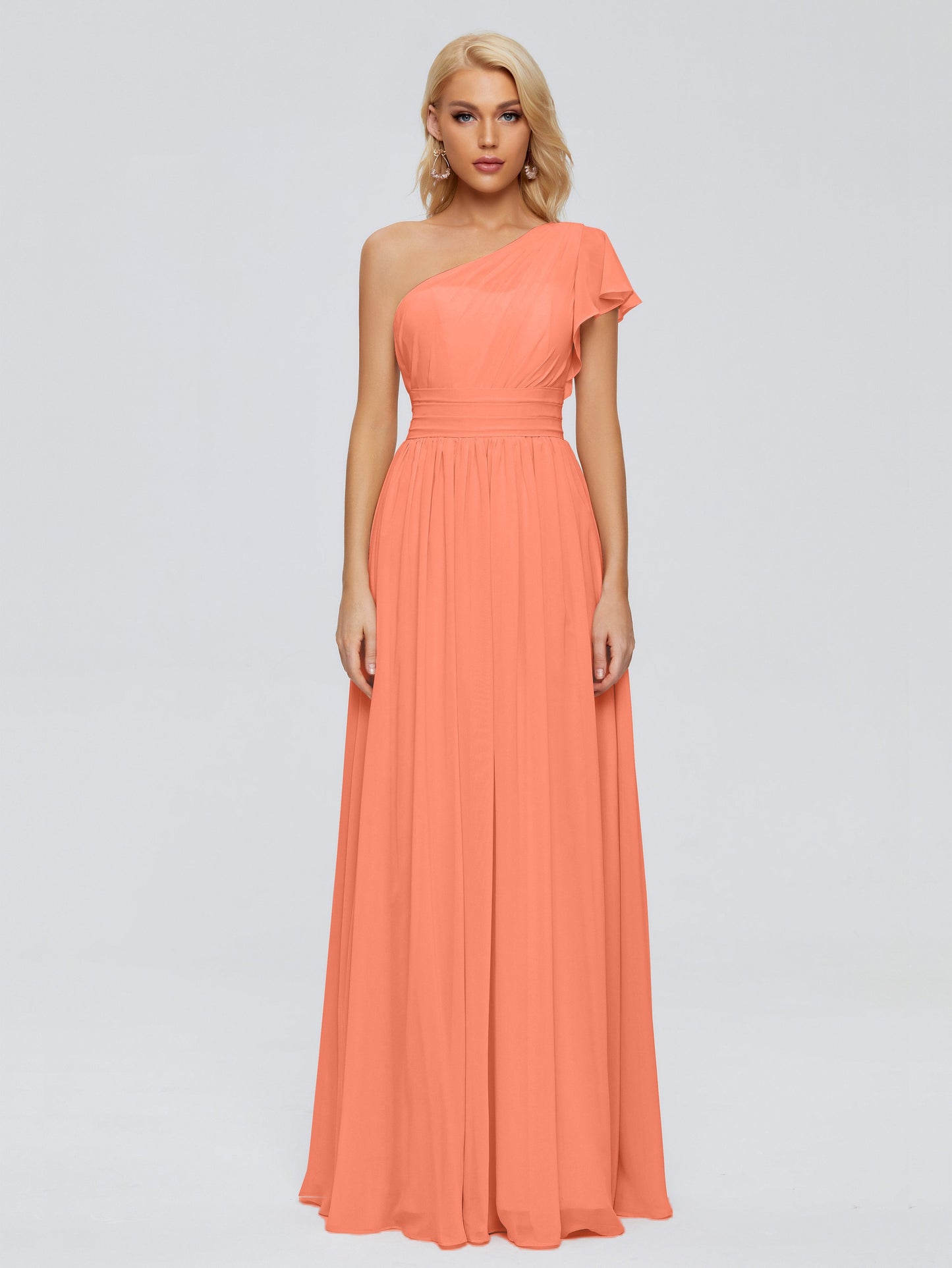 Rylee One Shoulder Chiffon Bridesmaid Dresses