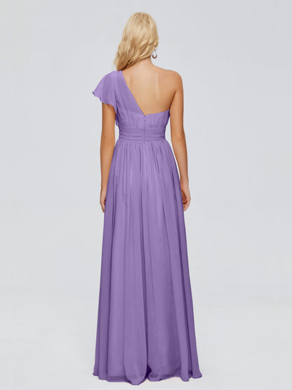 Rylee One Shoulder Chiffon Bridesmaid Dresses