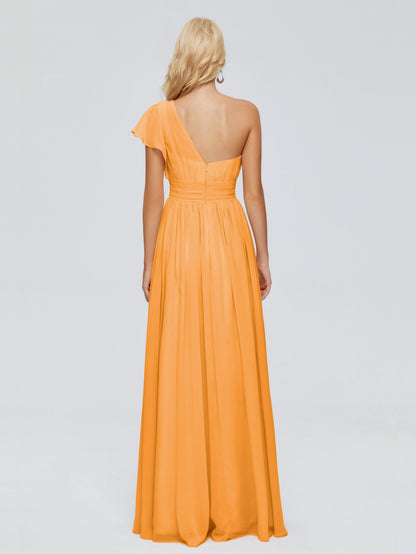 Rylee One Shoulder Chiffon Bridesmaid Dresses