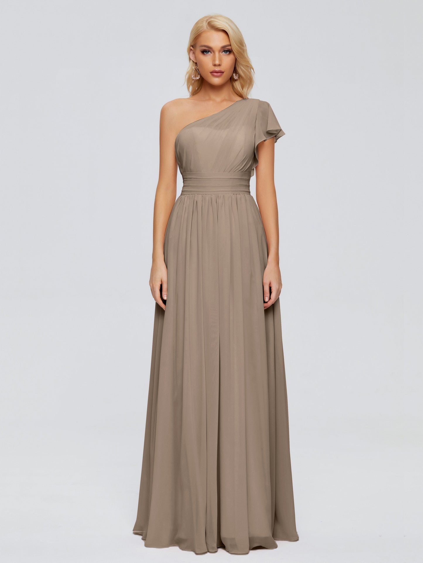 Rylee One Shoulder Chiffon Bridesmaid Dresses