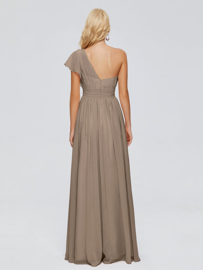 Rylee One Shoulder Chiffon Bridesmaid Dresses