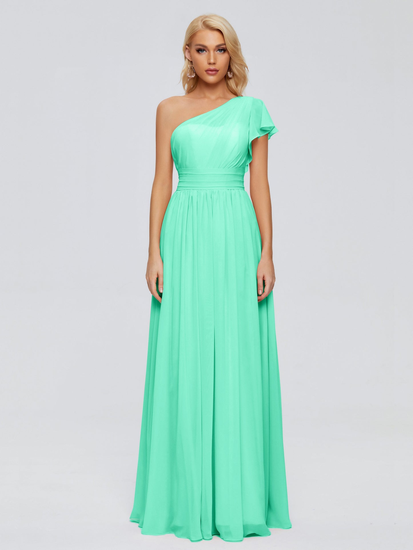 Rylee One Shoulder Chiffon Bridesmaid Dresses