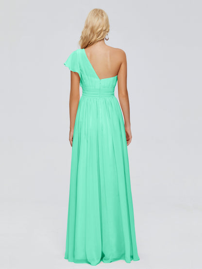 Rylee One Shoulder Chiffon Bridesmaid Dresses