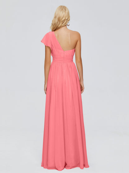 Rylee One Shoulder Chiffon Bridesmaid Dresses