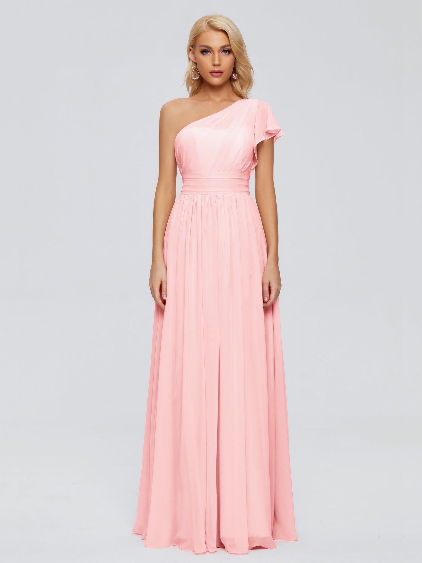 Rylee One Shoulder Chiffon Bridesmaid Dresses