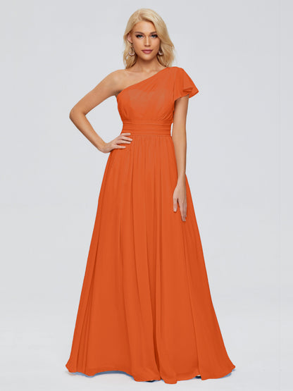 Rylee One Shoulder Chiffon Bridesmaid Dresses