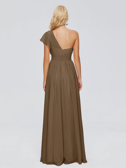 Rylee One Shoulder Chiffon Bridesmaid Dresses