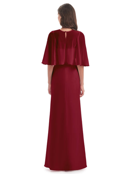 Tara Trumpet Spaghetti Straps Chiffon Long Bridesmaid Dresses