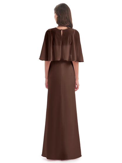 Tara Trumpet Spaghetti Straps Chiffon Long Bridesmaid Dresses