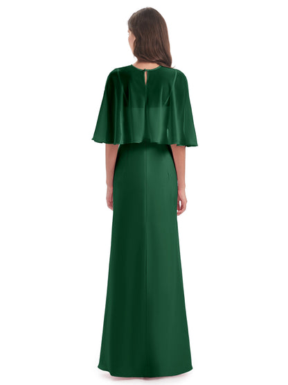 Tara Trumpet Spaghetti Straps Chiffon Long Bridesmaid Dresses