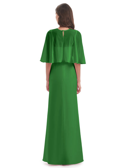 Tara Trumpet Spaghetti Straps Chiffon Long Bridesmaid Dresses