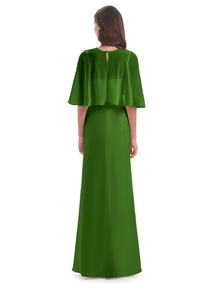 Tara Trumpet Spaghetti Straps Chiffon Long Bridesmaid Dresses
