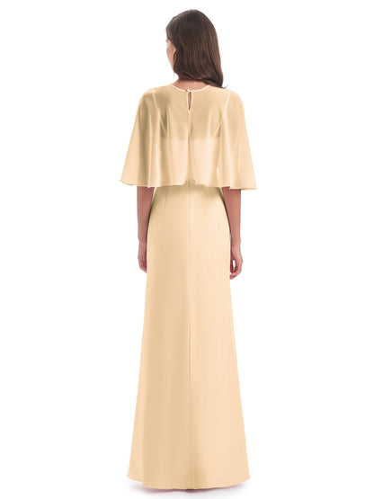 Tara Trumpet Spaghetti Straps Chiffon Long Bridesmaid Dresses