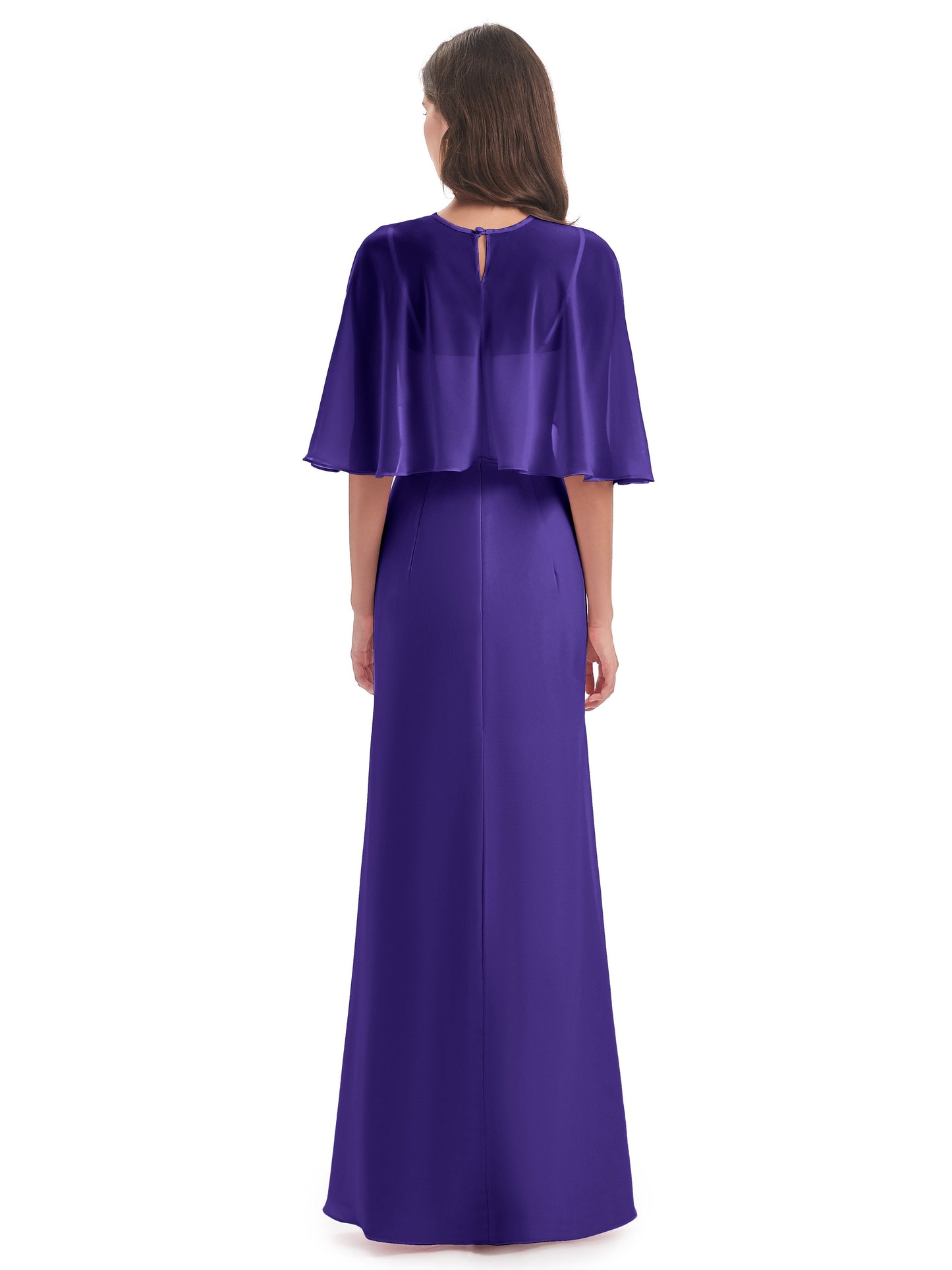 Tara Trumpet Spaghetti Straps Chiffon Long Bridesmaid Dresses
