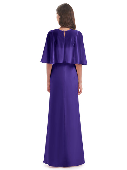 Tara Trumpet Spaghetti Straps Chiffon Long Bridesmaid Dresses