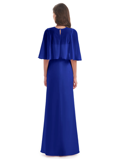 Tara Trumpet Spaghetti Straps Chiffon Long Bridesmaid Dresses