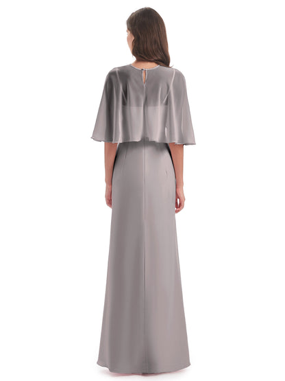 Tara Trumpet Spaghetti Straps Chiffon Long Bridesmaid Dresses