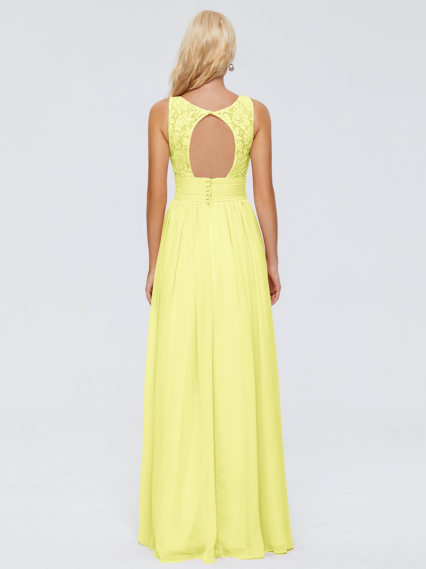 Valerie A-line V Neck Straps Chiffon Bridesmaid Dresses