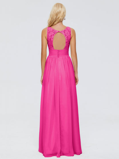 Valerie A-line V Neck Straps Chiffon Bridesmaid Dresses