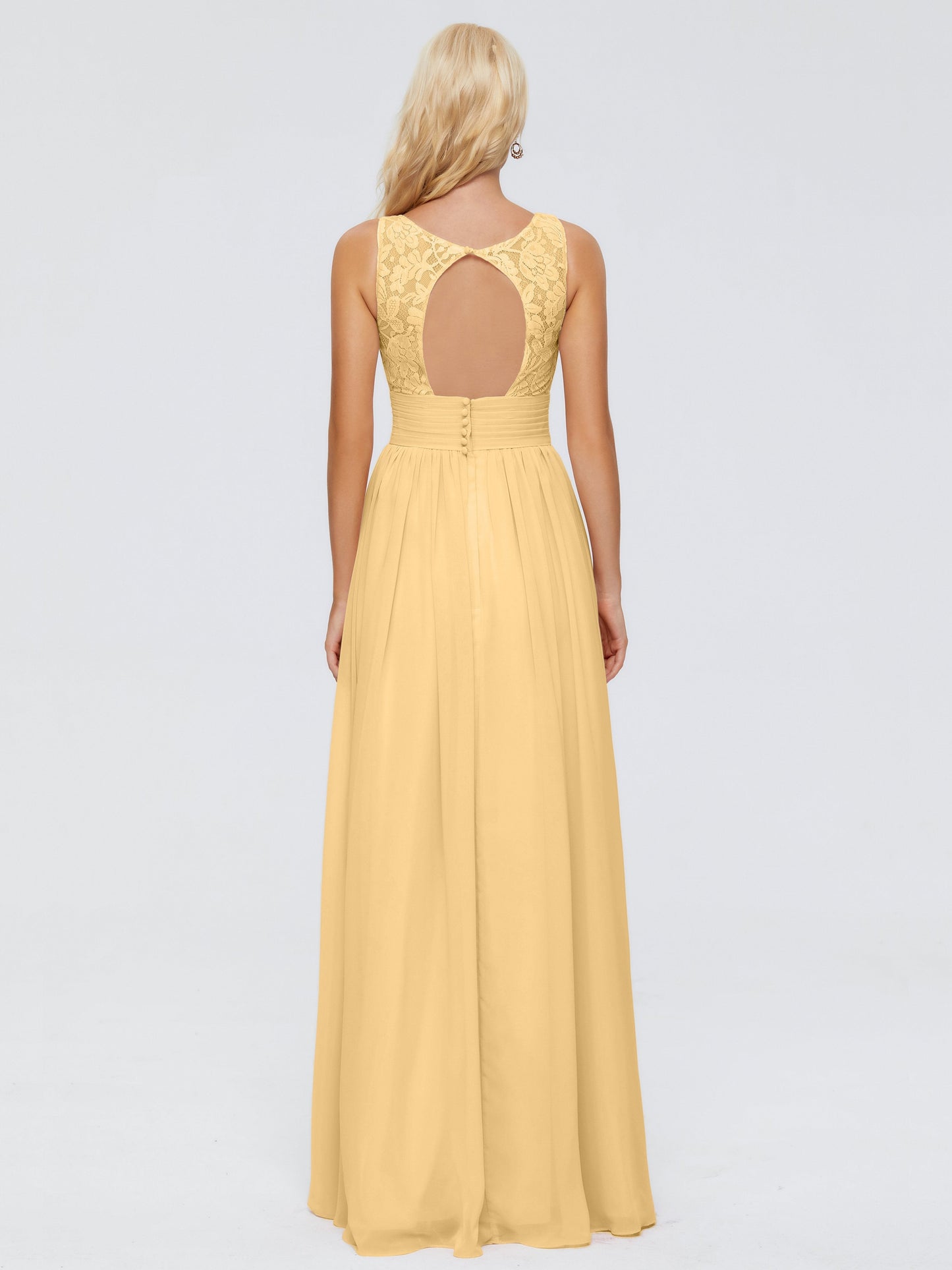 Valerie A-line V Neck Straps Chiffon Bridesmaid Dresses