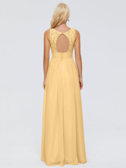 Valerie A-line V Neck Straps Chiffon Bridesmaid Dresses
