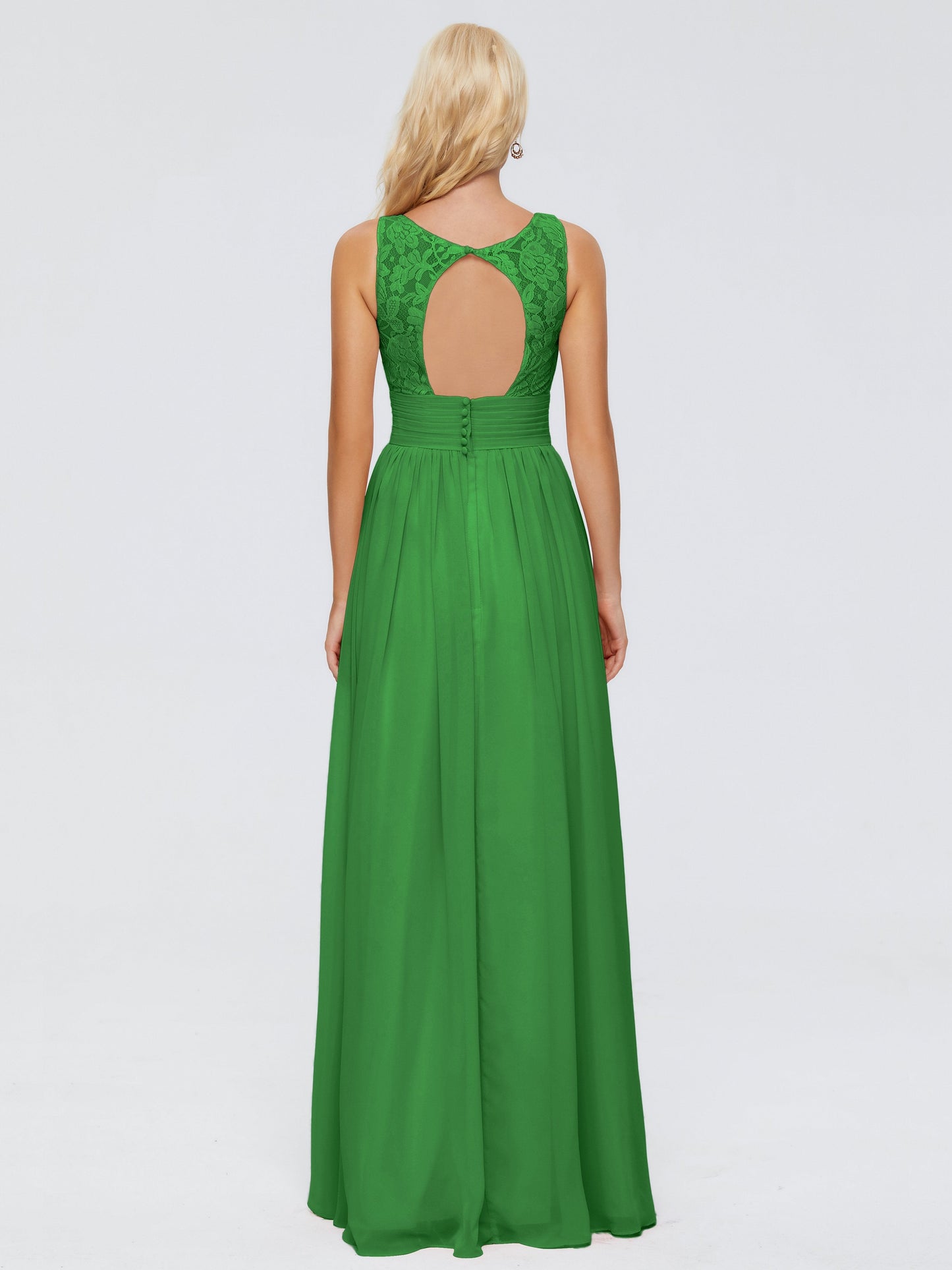 Valerie A-line V Neck Straps Chiffon Bridesmaid Dresses