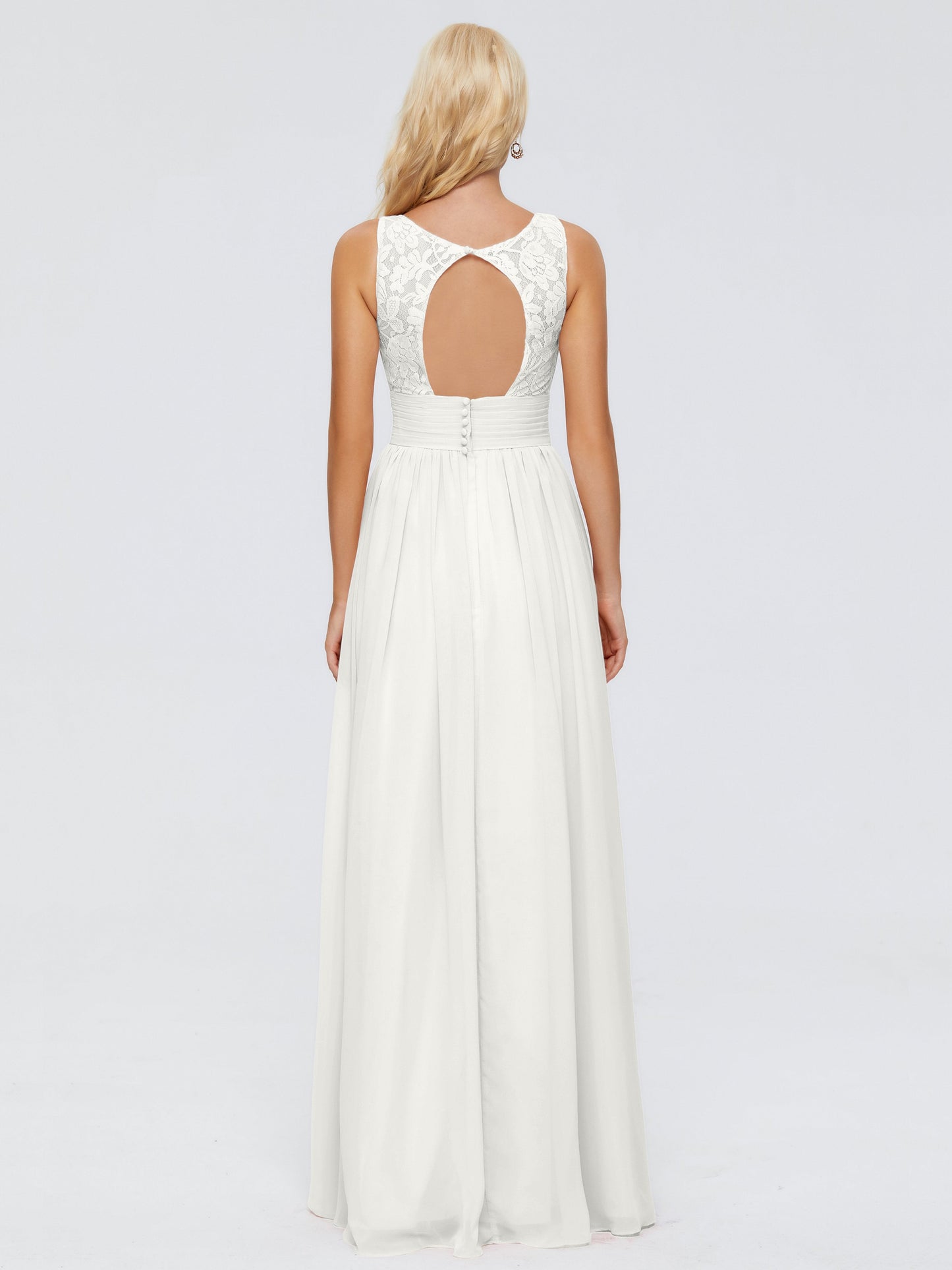 Valerie A-line V Neck Straps Chiffon Bridesmaid Dresses