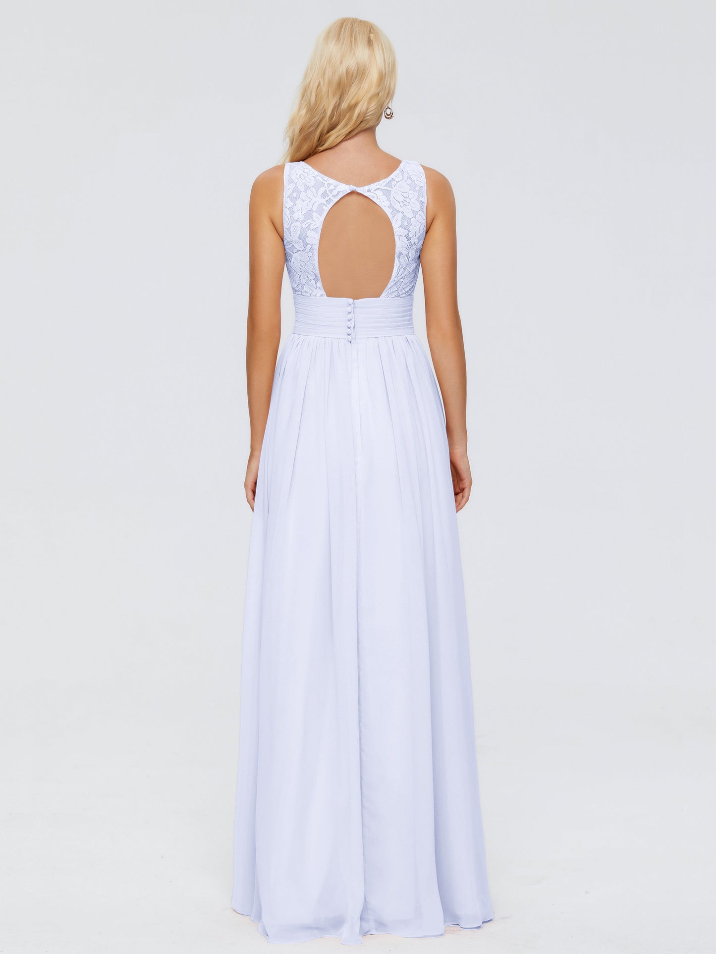 Valerie A-line V Neck Straps Chiffon Bridesmaid Dresses