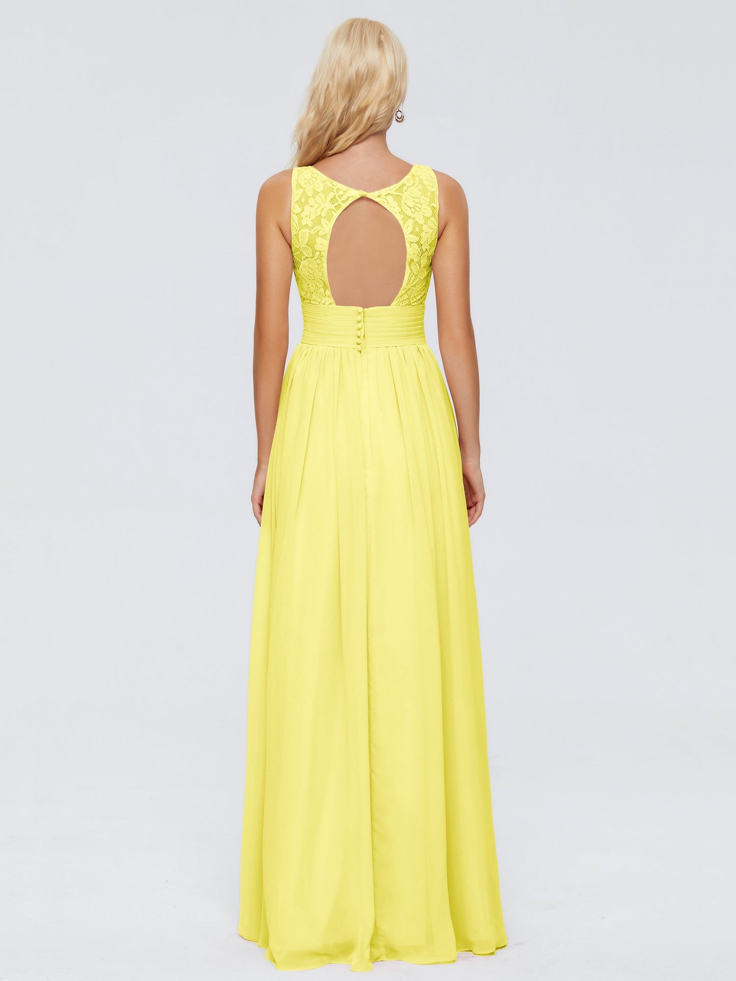 Valerie A-line V Neck Straps Chiffon Bridesmaid Dresses
