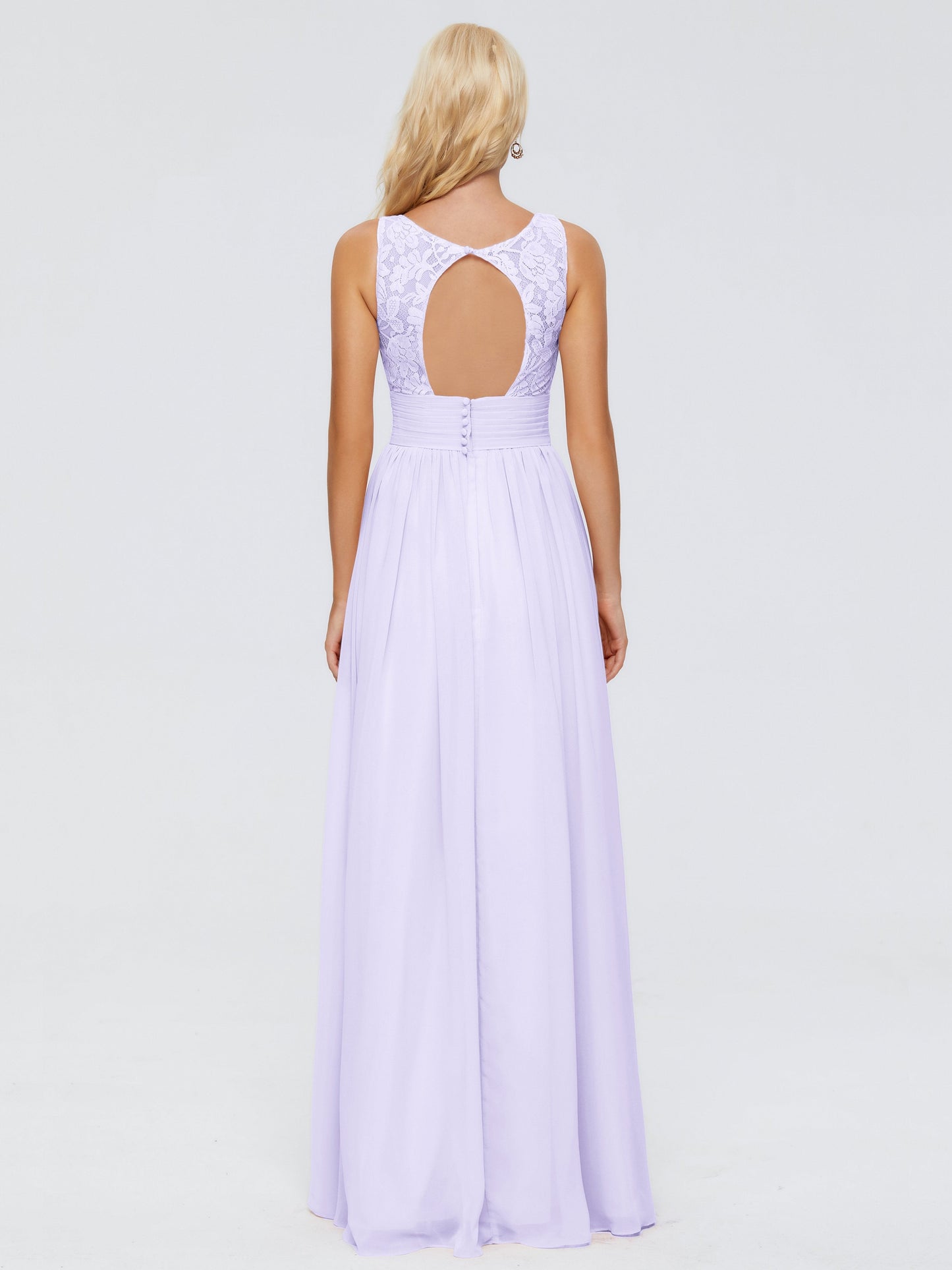 Valerie A-line V Neck Straps Chiffon Bridesmaid Dresses