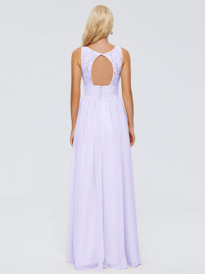 Valerie A-line V Neck Straps Chiffon Bridesmaid Dresses