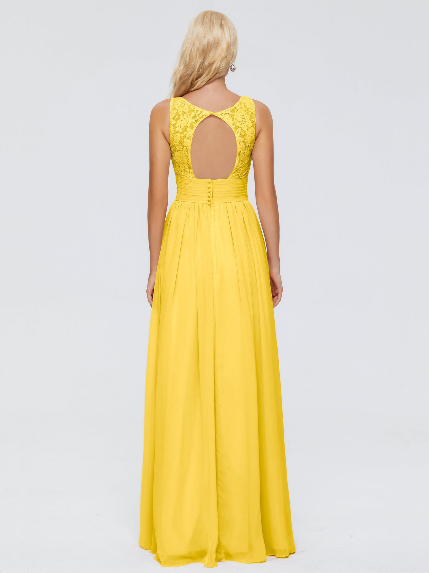 Valerie A-line V Neck Straps Chiffon Bridesmaid Dresses