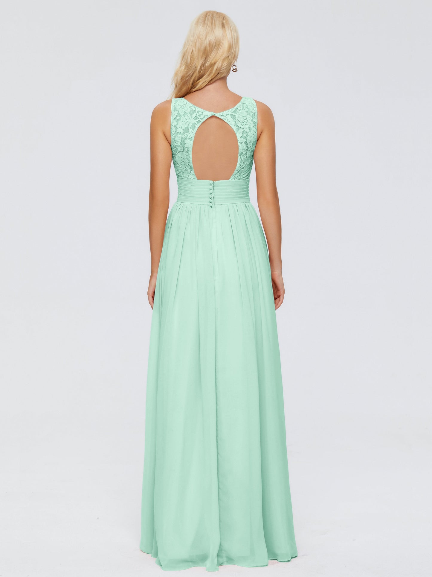 Valerie A-line V Neck Straps Chiffon Bridesmaid Dresses