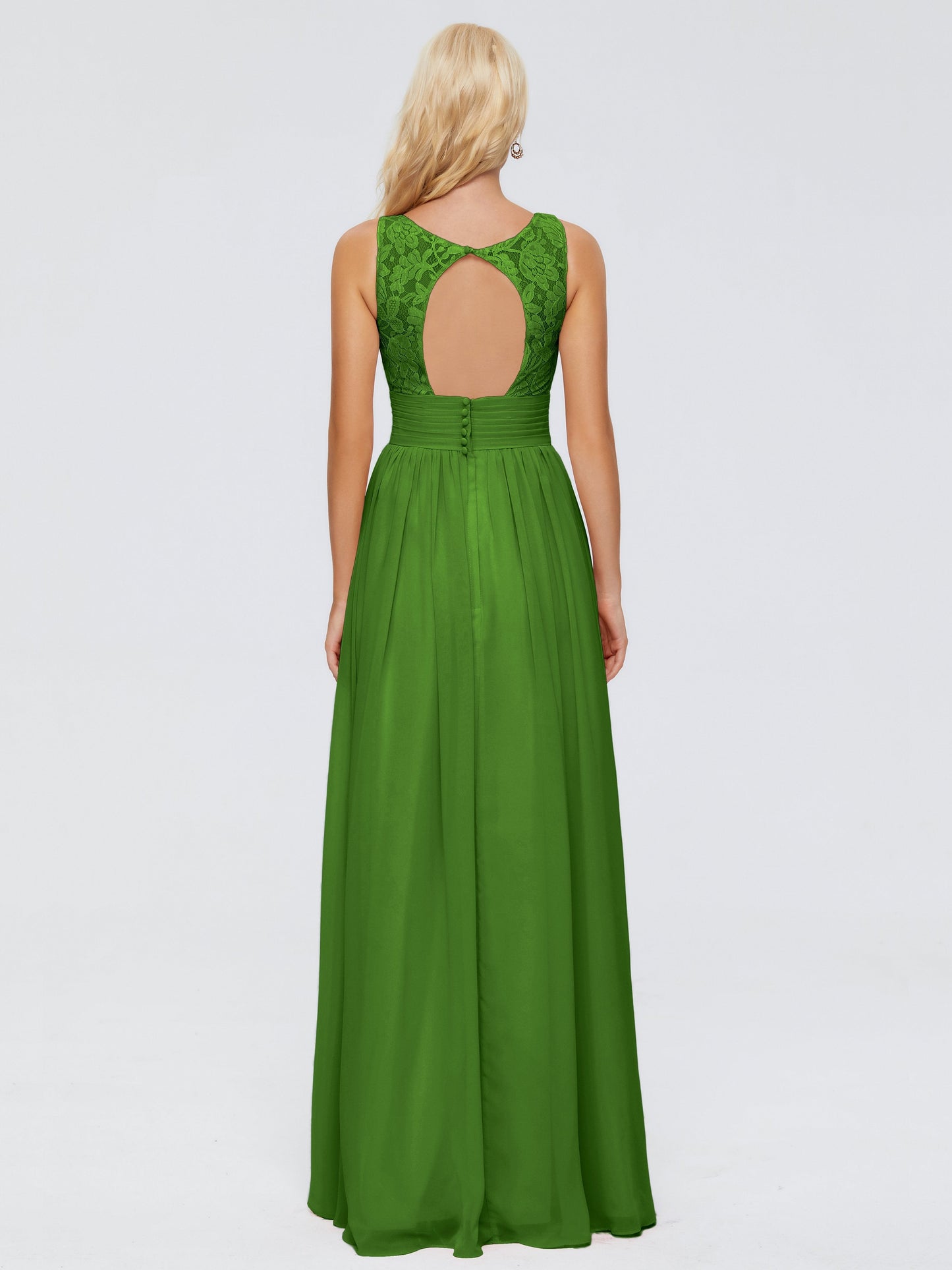 Valerie A-line V Neck Straps Chiffon Bridesmaid Dresses