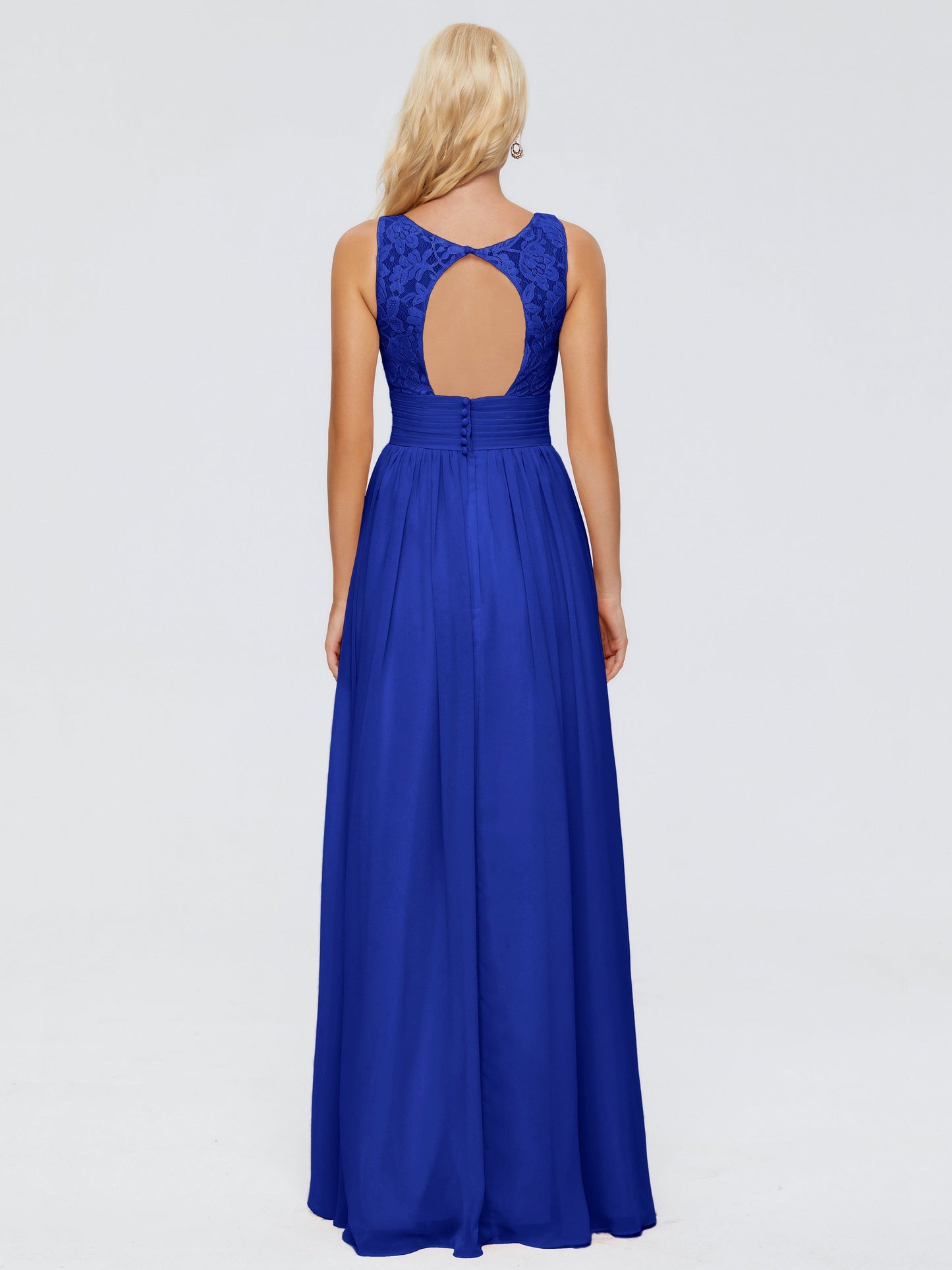 Valerie A-line V Neck Straps Chiffon Bridesmaid Dresses