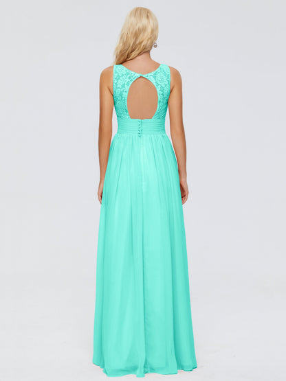 Valerie A-line V Neck Straps Chiffon Bridesmaid Dresses