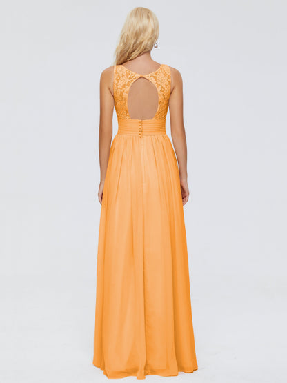Valerie A-line V Neck Straps Chiffon Bridesmaid Dresses