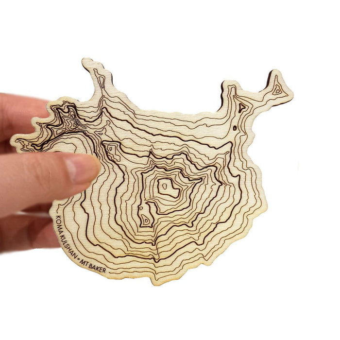 Coasters Single - Mt. Baker Topographic Coaster by SML