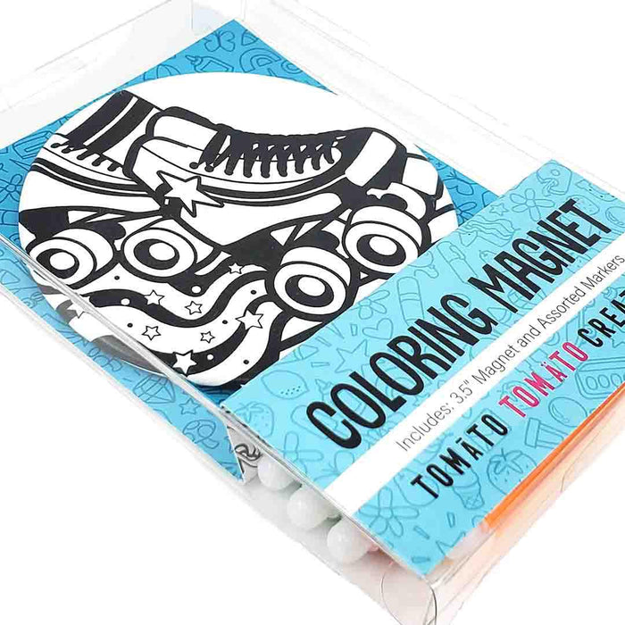 Coloring Magnet - Roller Skate by Tomato Tomato Creative