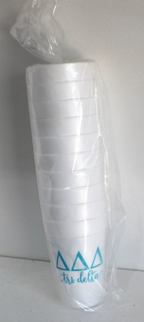 Delta Delta Delta Foam Cup Sleeve