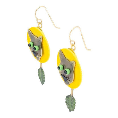 Earrings - Dandy-Lion by Chickenscratch