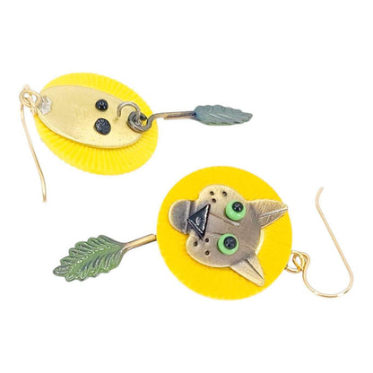 Earrings - Dandy-Lion by Chickenscratch