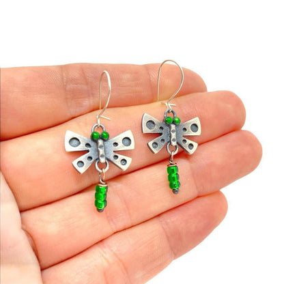 Earrings - Dragonfly (Sterling Silver) by Chickenscratch