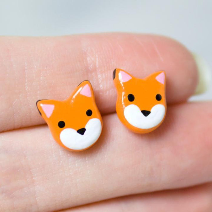 Earrings - Fox Studs by Mariposa Miniatures