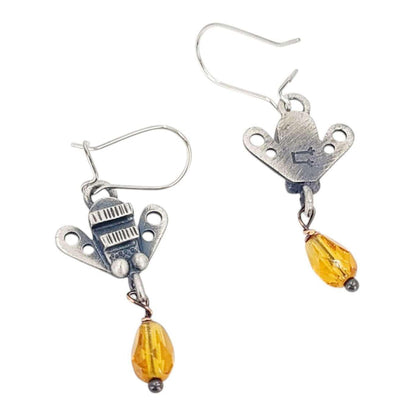 Earrings - Honey Bee (Sterling Silver) by Chickenscratch