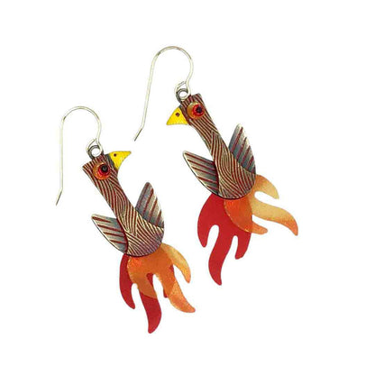 Earrings - Phoenix by Chickenscratch