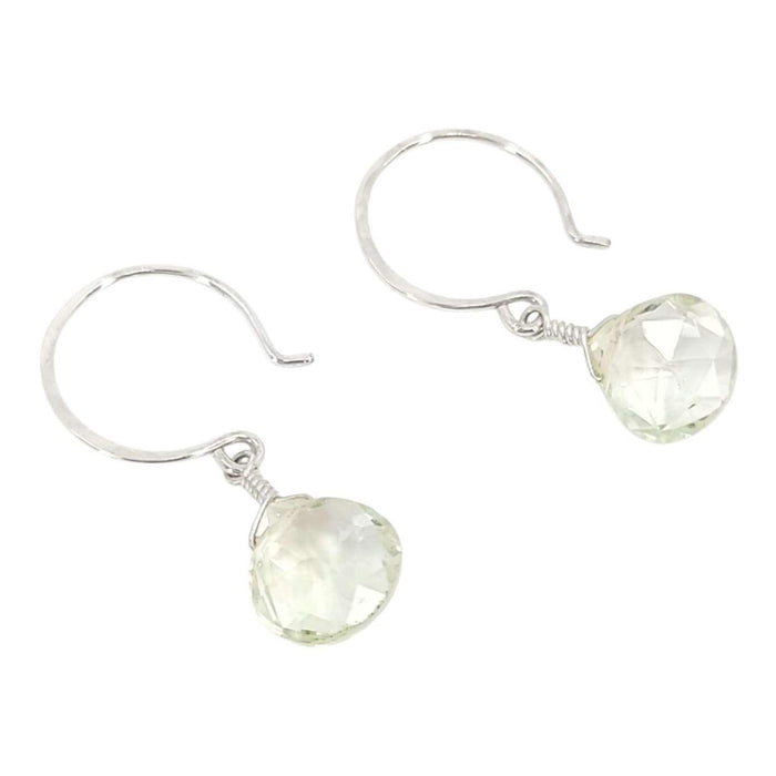 Earrings - Sterling Gemstone Drops (Prasiolite) by Foamy Wader