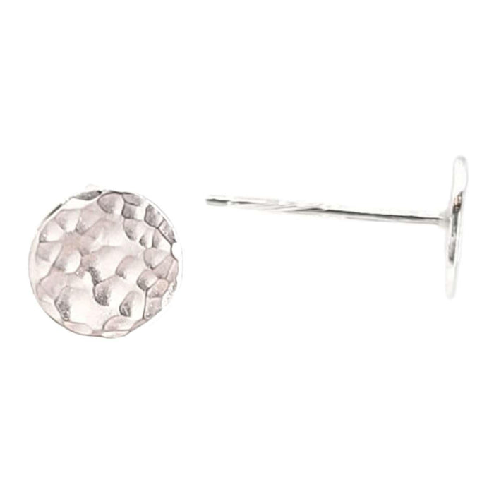 FWSE04S $40 - Sterling Silver Tiny Speckle Disc Stud Earrings
