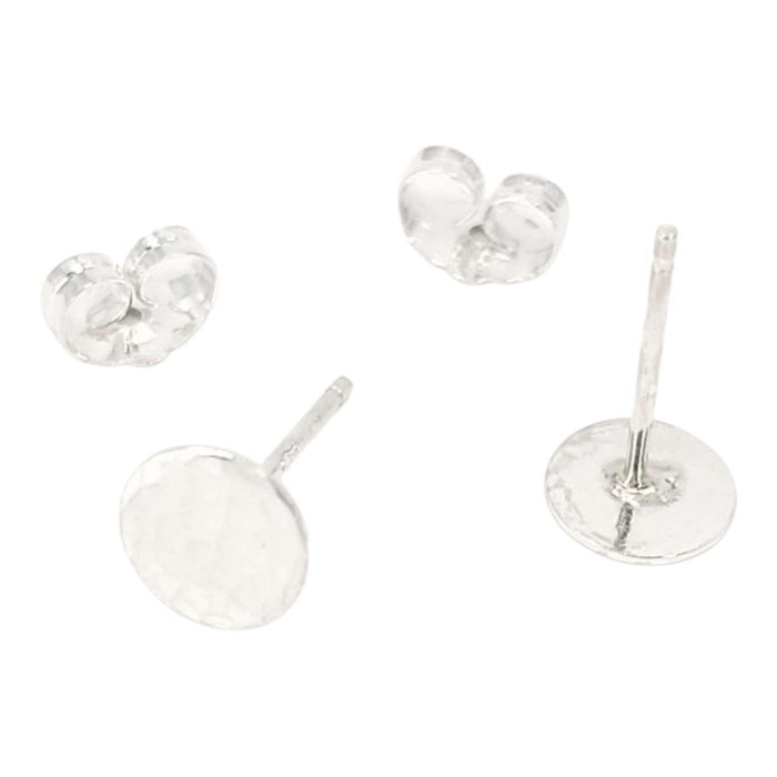 Earrings - Tiny Speckle Disc Stud (Gold or Silver) by Foamy Wader