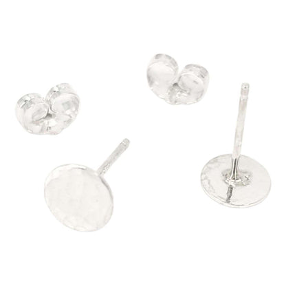 Earrings - Tiny Speckle Disc Stud (Gold or Silver) by Foamy Wader